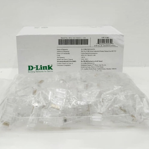 D-Link RJ45 Connector Module Plugs Pack Of 100nos
