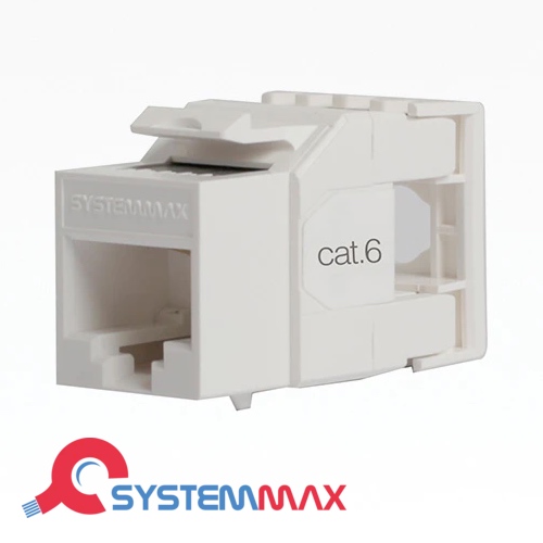 Systemmax Faceplate KeyStone Cat6,UTP,180 Degree-SMKS6